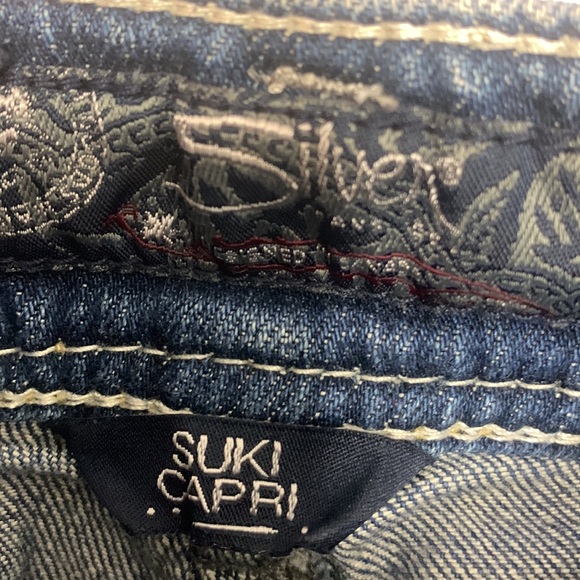 Silver Jeans Suki Capri Jeans Size 29 - Picture 5 of 14